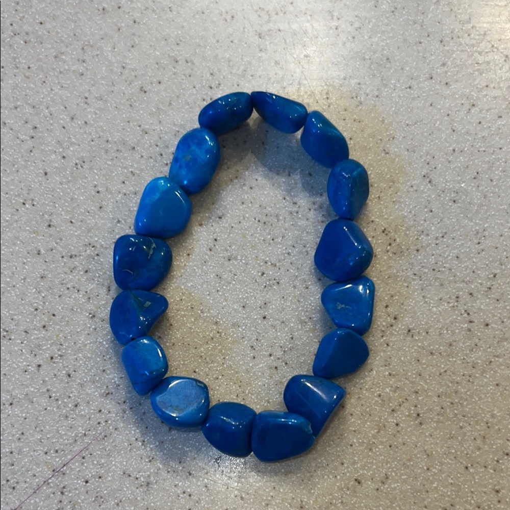 Lapis Lazuli stretch Beaded Bracelet